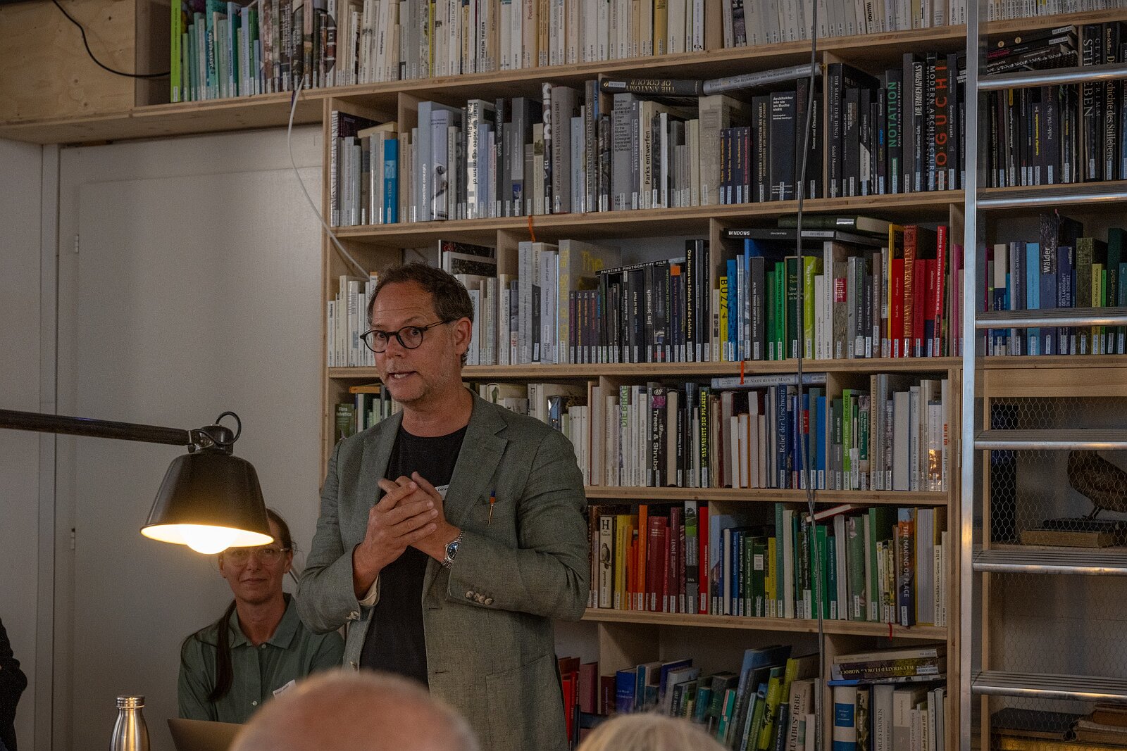 AiI-S Mitgliederversammlung Besichtigung Werk-Bibliothek von Lucius und Annemarie Burckhardt-Wackernagel im Case Studio VOGT, Zürich
