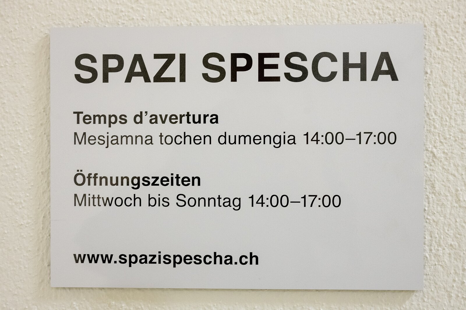 VSI.ASAI. Generalversammlung Flims Besichtigung Spazi Spescha, Ausstellung in der alten Tuchfabrik Trun