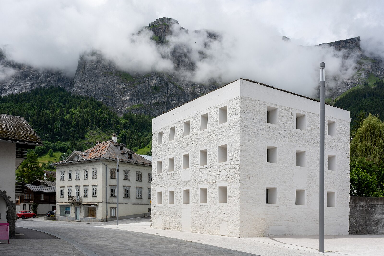 VSI.ASAI. Generalversammlung Flims Das gelbe Haus in Flims, Architekt Valerio Oligiati