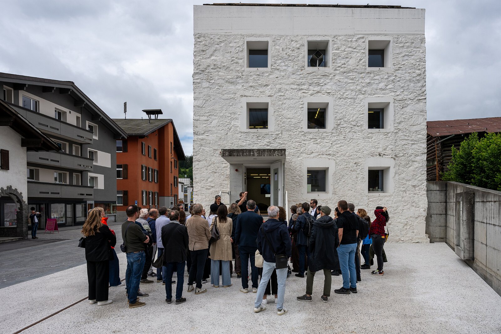 VSI.ASAI. Generalversammlung Flims Das gelbe Haus in Flims, Architekt Valerio Oligiati