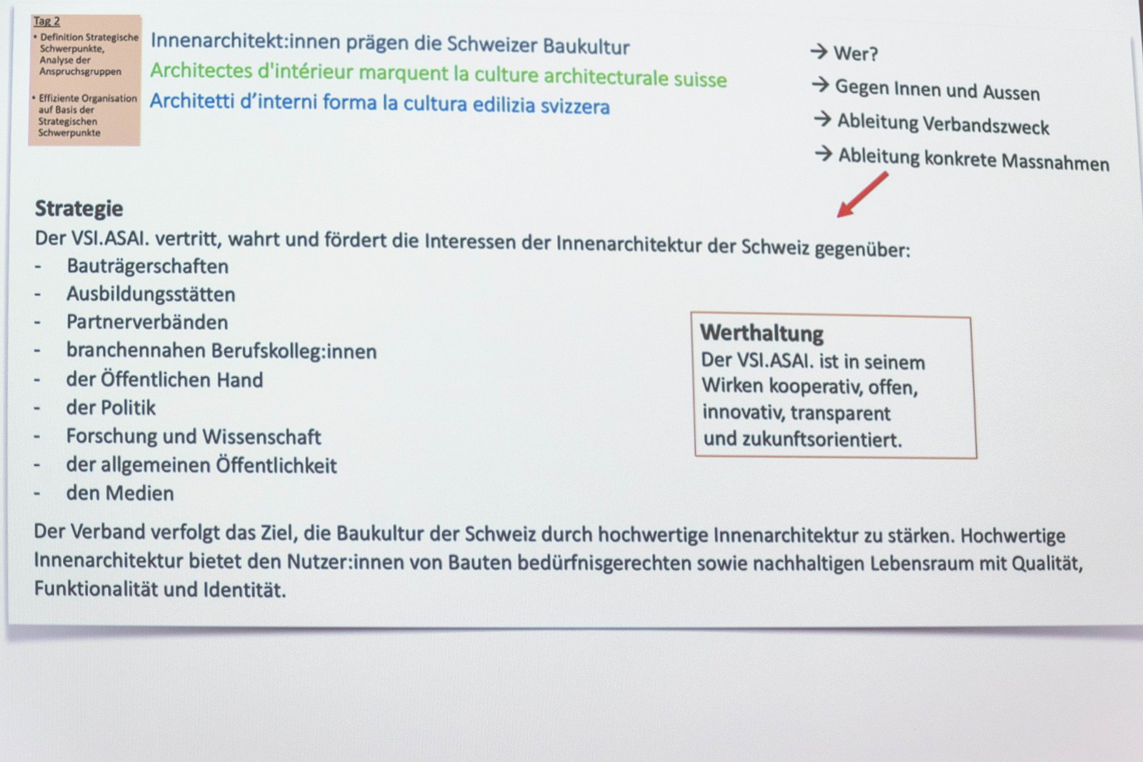 Sig Areal Neuhausen am Rheinfall Generalversammlung VSI.ASAI.