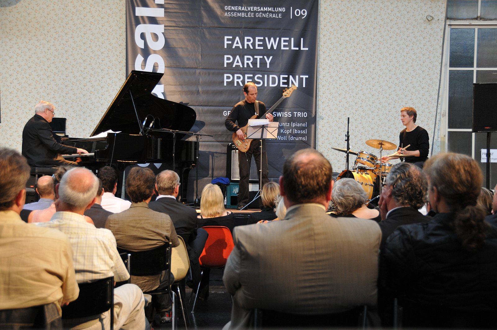 VSI.ASAI. Rahmenprogramm 19. Juni 2009 Konzert Georg Gruntz Swiss Trio im Restaurant eoipso in Basel