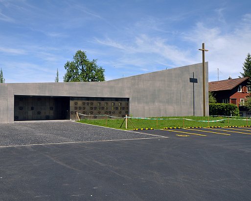 Katholische Kapelle in Samtagern, Einweihung Februar 2012 Architektur von Forster & Uhl Architekten GmbH Zürich.