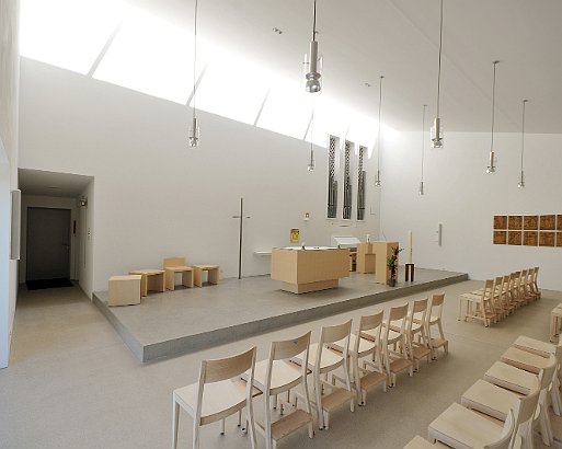 Katholische Kapelle in Samtagern, Einweihung Februar 2012 Architektur von Forster & Uhl Architekten GmbH Zürich.