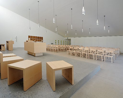 Katholische Kapelle in Samtagern, Einweihung Februar 2012 Architektur von Forster & Uhl Architekten GmbH Zürich.