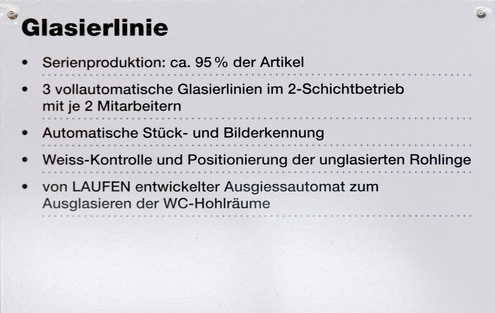 Laufen | Keramik Produktion in Laufen 