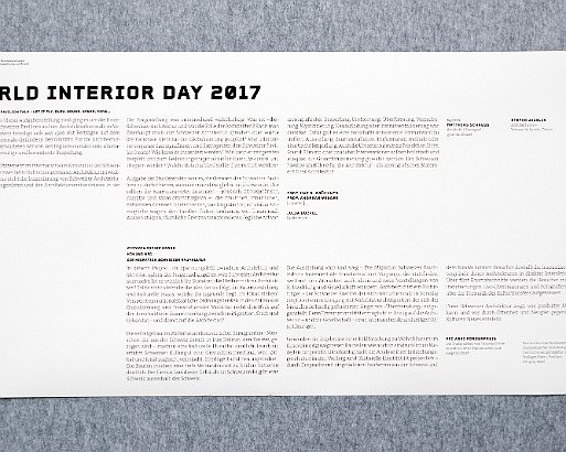 VSI.ASAI | World Interiors day 2017 | Schweizerische Nationalbibliothek Bern