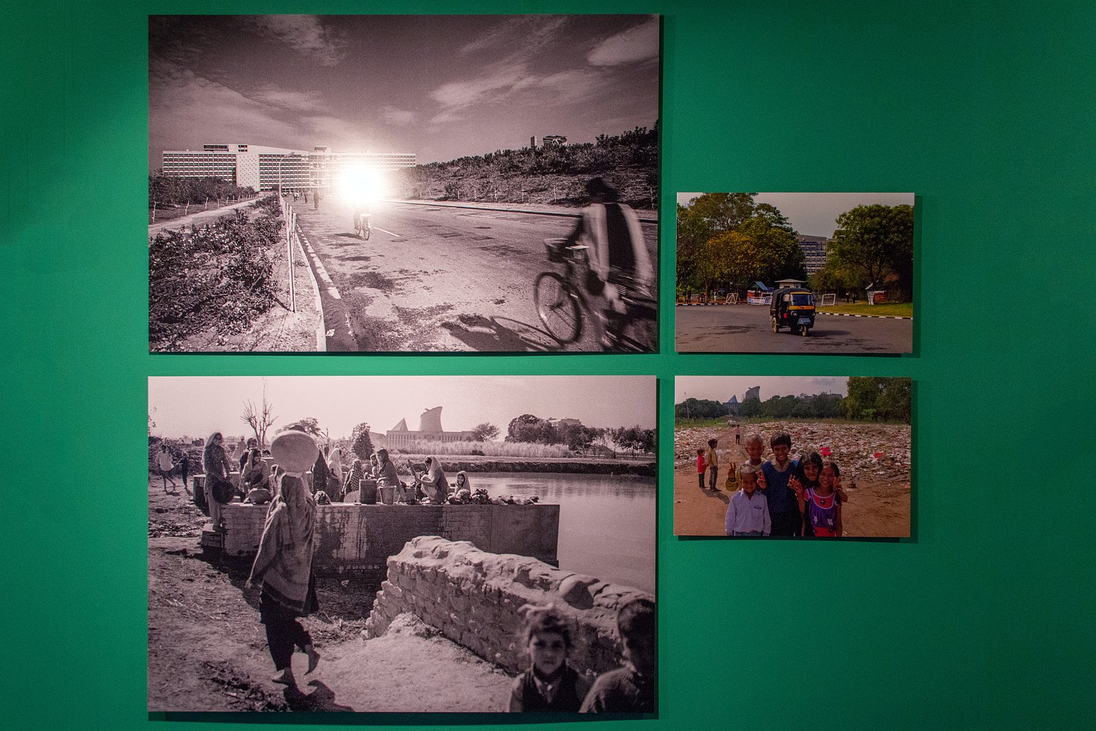 VSI.ASAI. | Centre le Corbusier | Chandigarh Indien | Links 1953, Rechts Heute 