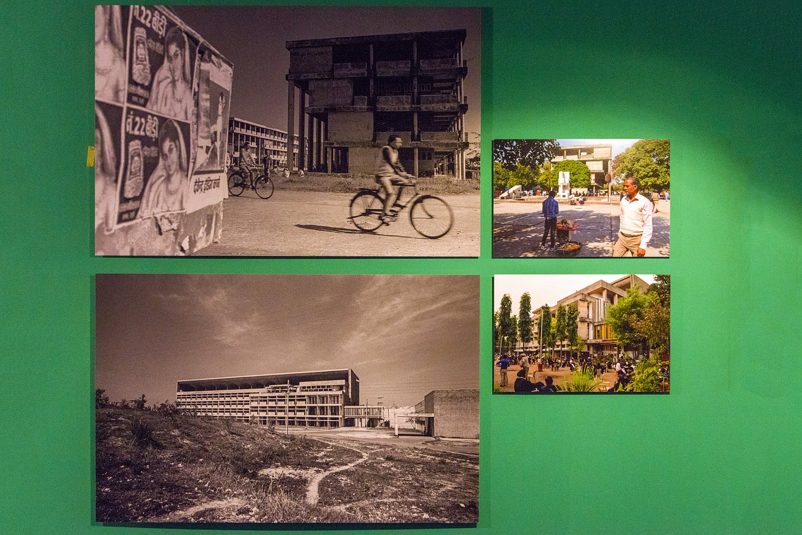 VSI.ASAI. | Centre le Corbusier | Chandigarh Indien | Links 1953, Rechts Heute 